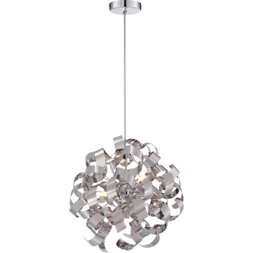 Ribbons Five Light Pendant in Polished Chrome (10|RBN2817C)