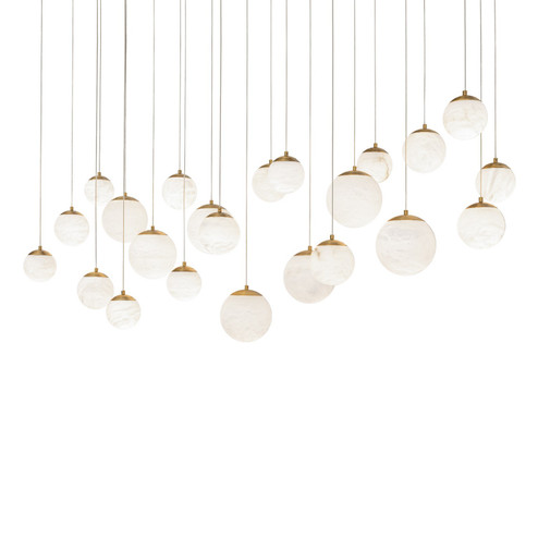Pisces LED Pendant in Aged Brass (281|PD-34423L-AB)