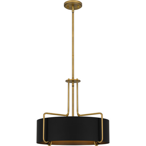 Quoizel Pendant Four Light Pendant in Aged Brass (10|QP5596AB)