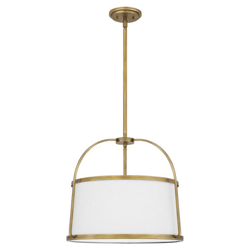 York Four Light Pendant in Weathered Brass (10|QP5342WS)