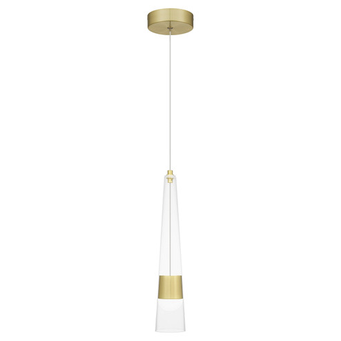 Zia LED Mini Pendant in Satin Gold (10|PCZIA1503SD)