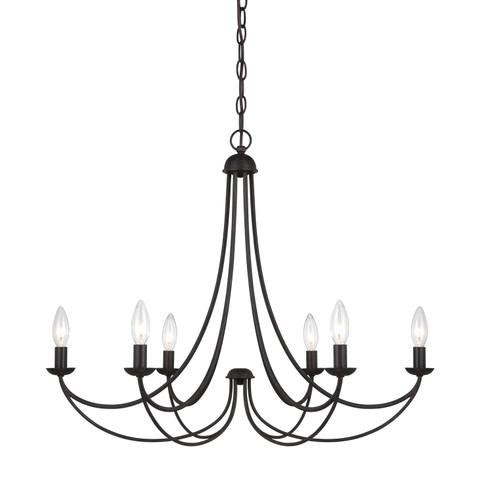 Mirren Six Light Chandelier in Imperial Bronze (10|MRN5006IB)