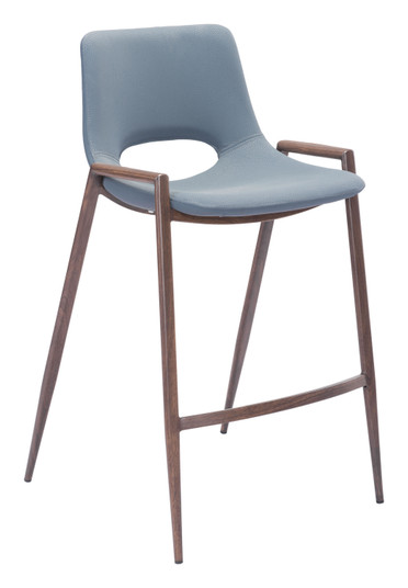 Desi Counter Chair in Gray, Walnut (339|101692)