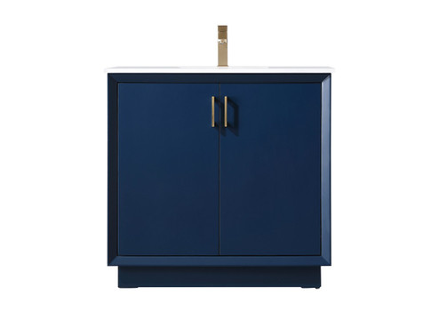 Hayes SIngle Bathroom Vanity in Blue (173|VF19636BL)