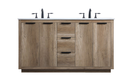 Blake Double Bathroom Vanity in Natural Oak (173|VF19460DNT)