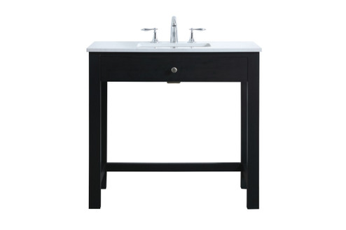 Hudson Bathroom Vanity in Black (173|VF14836MBK)