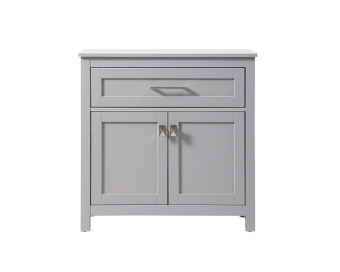 Adian Bathroom Storage Freestanding Cabinet in Grey (173|SC013030GR)
