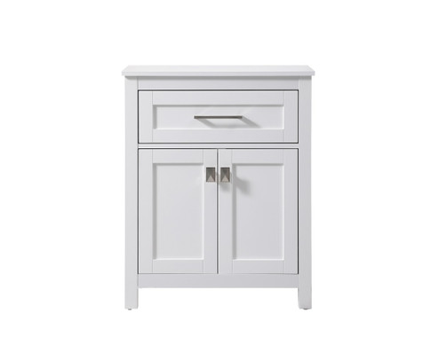 Adian Bathroom Storage Freestanding Cabinet in White (173|SC012430WH)