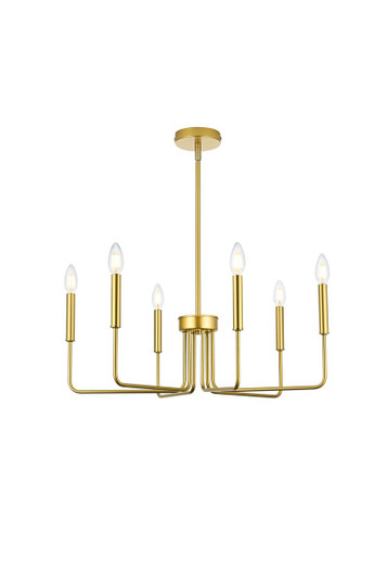 Willa Six Light Pendant in Brass (173|LD742D26BRA)