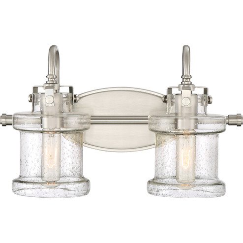 Danbury Two Light Bath Fixture in Brushed Nickel (10|DNY8602BN)