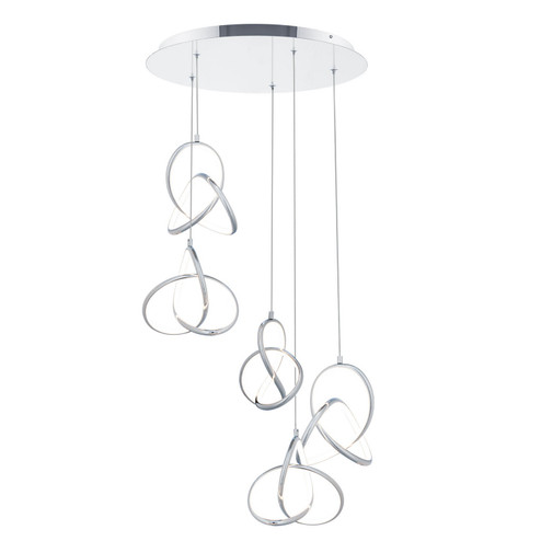 Vornado LED Chandelier in Chrome (34|PD-84905R-CH) Vornado LED Chandelier in Chrome (34|PD-84905R-CH)