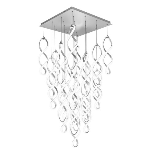 Interlace LED Chandelier in Chrome (34|PD-47825S-CH)