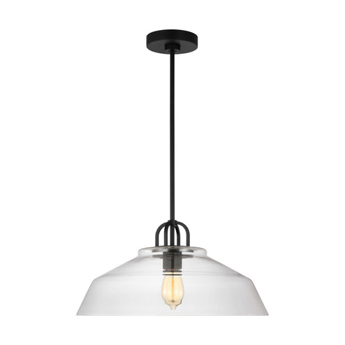 Payton One Light Pendant in Midnight Black (454|DJP1131MBK)