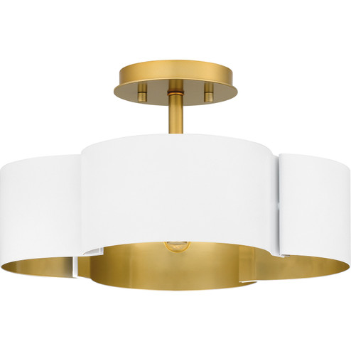 Balsam Four Light Semi-Flush Mount in Matte White (10|BSM1714W)