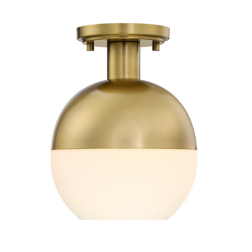 Linden One Light Semi Flush Mount in Brushed Gold (43|D321M-SF-BG)