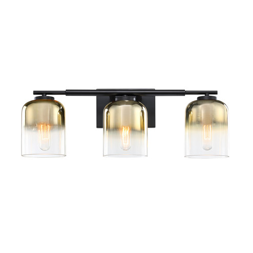 Gatsby Three Light Vanity in Matte Black (43|D306M-3B-MB)