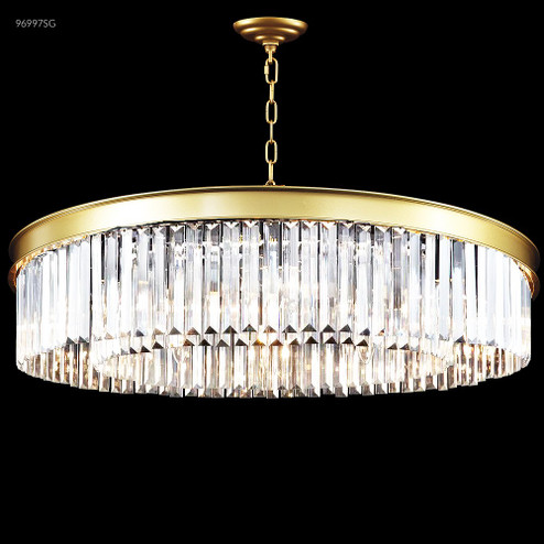 Contemporary Europa Ten Light Chandelier in Satin Gold (64|96997SG22)