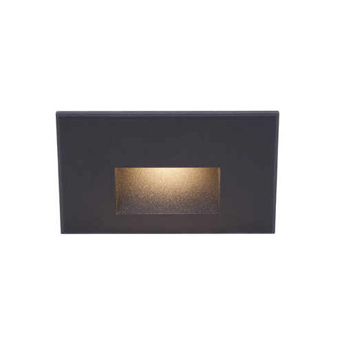 Led100 LED Step and Wall Light in Black on Aluminum (34|WL-LED100-27-BK)