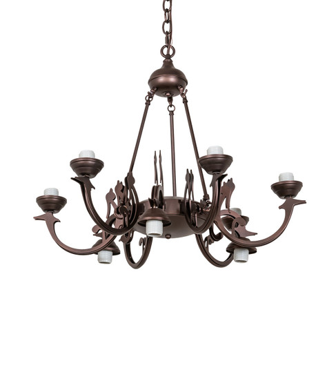 Mahogany Bronze Nine Light Chandelier Hardware in Mahogany Bronze (57|270133)