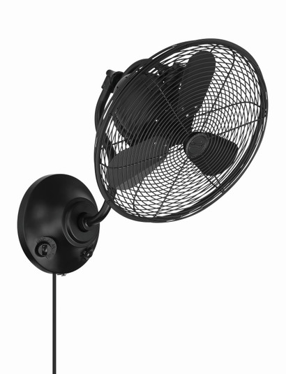 Bellows I Indoor/Outdoor 14''Wall Fan in Flat Black (46|BW116FB3)