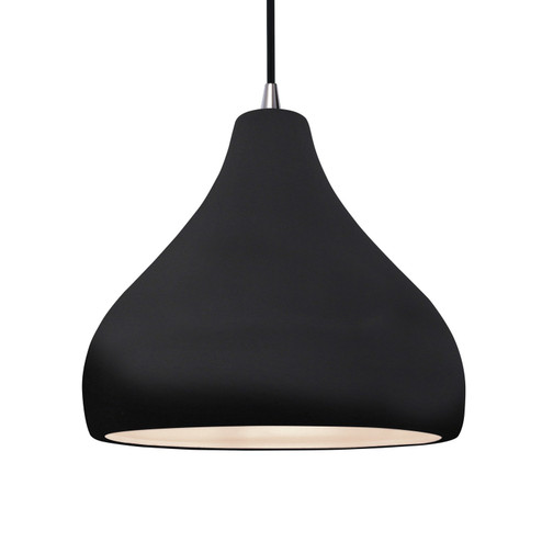 Radiance One Light Pendant in Gloss Black w/ Matte White (102|CER-6565-BKMT-NCKL-BKCD) Radiance One Light Pendant in Gloss Black w/ Matte White (102|CER-6565-BKMT-NCKL-BKCD)
