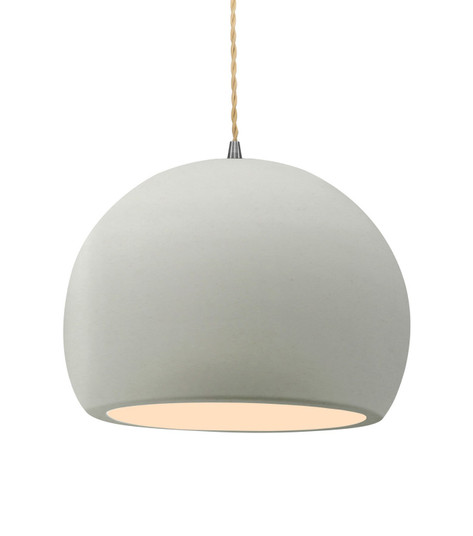 Radiance One Light Pendant in Matte White (102|CER-6535-MAT-NCKL-BEIG-TWST)