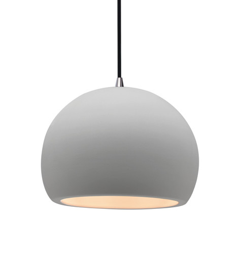 Radiance One Light Pendant in Bisque (102|CER-6533-BIS-NCKL-BKCD)