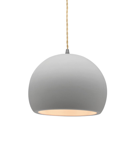 Radiance One Light Pendant in Bisque (102|CER-6530-BIS-NCKL-BEIG-TWST)
