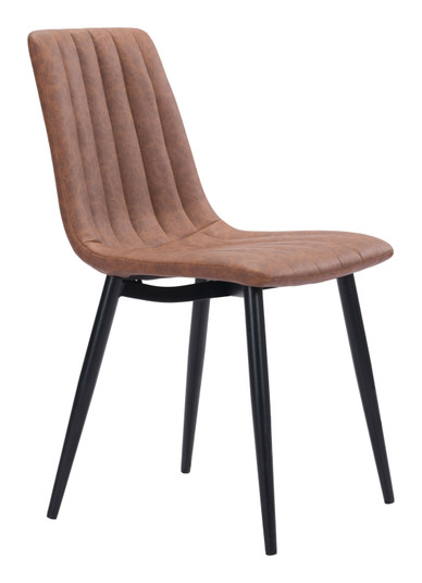 Dolce Dining Chair in Vintage Brown, Black (339|101553)