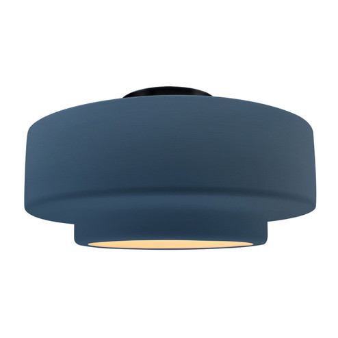Radiance One Light Semi-Flush Mount in Midnight Sky w/ Matte White (102|CER-6365-MDMT-MBLK)