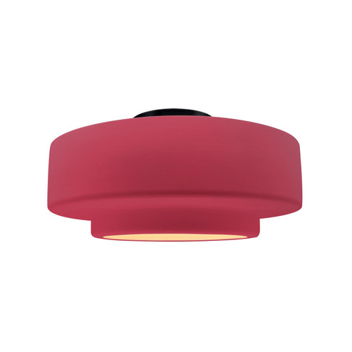 Radiance One Light Semi-Flush Mount in Cerise (102|CER-6363-CRSE-MBLK)