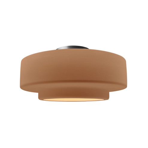 Radiance One Light Semi-Flush Mount in Adobe (102|CER-6363-ADOB-NCKL)