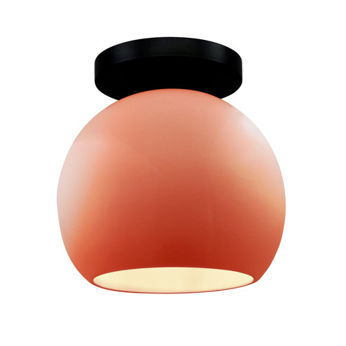 Radiance One Light Semi-Flush Mount in Gloss Blush (102|CER-6353-BSH-MBLK)