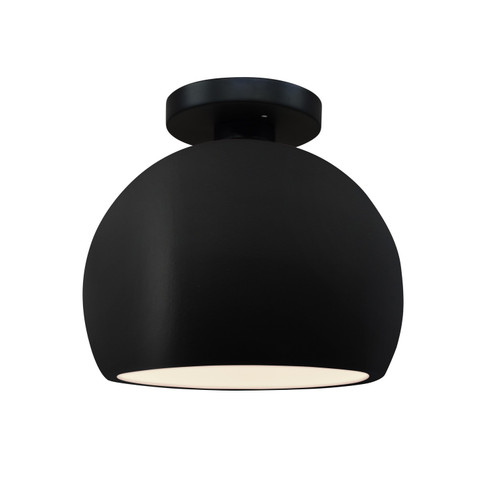 Radiance One Light Semi-Flush Mount in Carbon - Matte Black (102|CER-6350-CRB-MBLK)