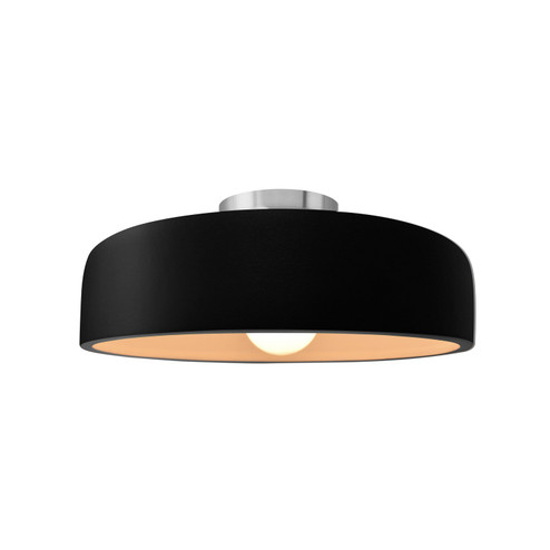 Radiance One Light Semi-Flush Mount in Carbon - Matte Black (102|CER-6343-CRB-NCKL)