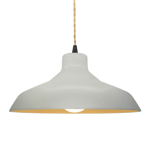 Radiance One Light Pendant in Matte White w/ Champagne Gold (102|CER-6265-MTGD-MBLK-BEIG-TWST) Radiance One Light Pendant in Matte White w/ Champagne Gold (102|CER-6265-MTGD-MBLK-BEIG-TWST)