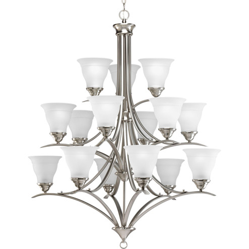 Trinity 15 Light Chandelier in Brushed Nickel (54|P4365-09)