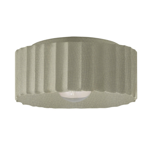 Radiance One Light Outdoor Flush Mount in Celadon Green Crackle (102|CER-6187W-CKC)
