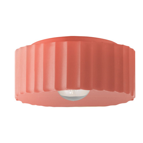 Radiance One Light Outdoor Flush Mount in Gloss Blush (102|CER-6187W-BSH)