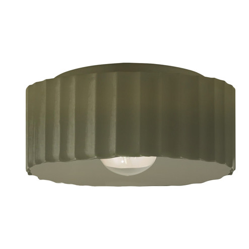 Radiance One Light Flush-Mount in Matte Green (102|CER-6187-MGRN)