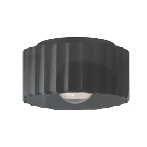 Radiance One Light Outdoor Flush Mount in Gloss Grey (102|CER-6185W-GRY)