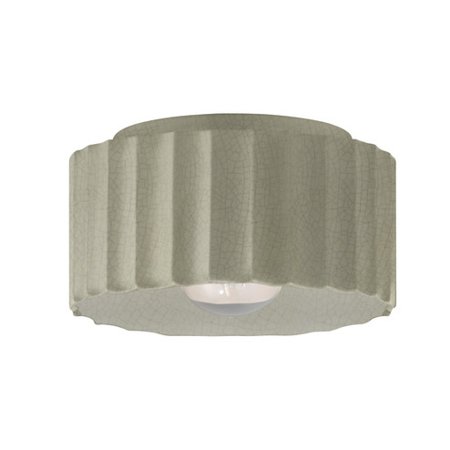 Radiance One Light Outdoor Flush Mount in Celadon Green Crackle (102|CER-6185W-CKC)