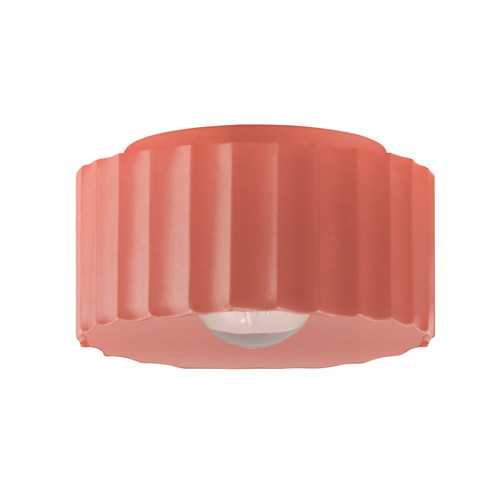 Radiance One Light Outdoor Flush Mount in Gloss Blush (102|CER-6185W-BSH)