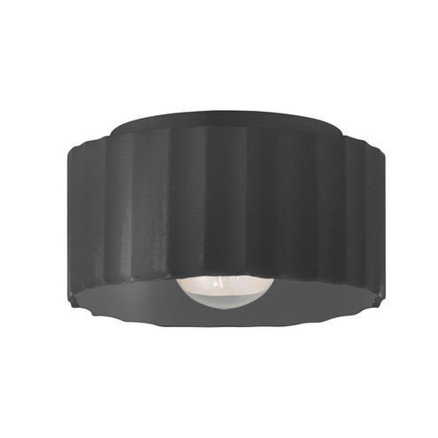 Radiance One Light Flush-Mount in Carbon - Matte Black (102|CER-6185-CRB)