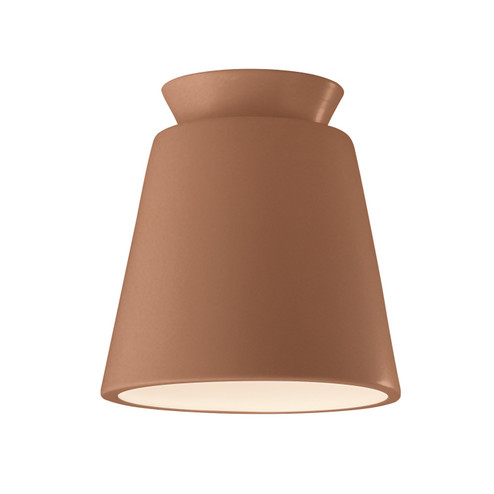 Radiance One Light Outdoor Flush Mount in Adobe (102|CER-6170W-ADOB)