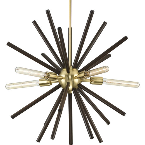 Thorpe Five Light Chandelier in Satin Brass (54|P400270-012)