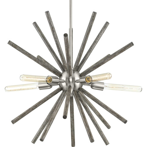 Thorpe Five Light Chandelier in Brushed Nickel (54|P400270-009)