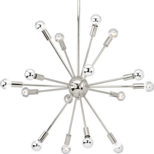 Ion 16 Light Chandelier in Polished Nickel (54|P400041-104)