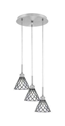 Array Three Light Pendalier in Brushed Nickel (200|1818-BN-9185)