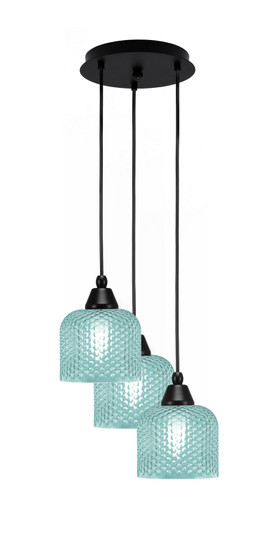 Array Three Light Pendalier in Matte Black (200|1816-MB-4615)